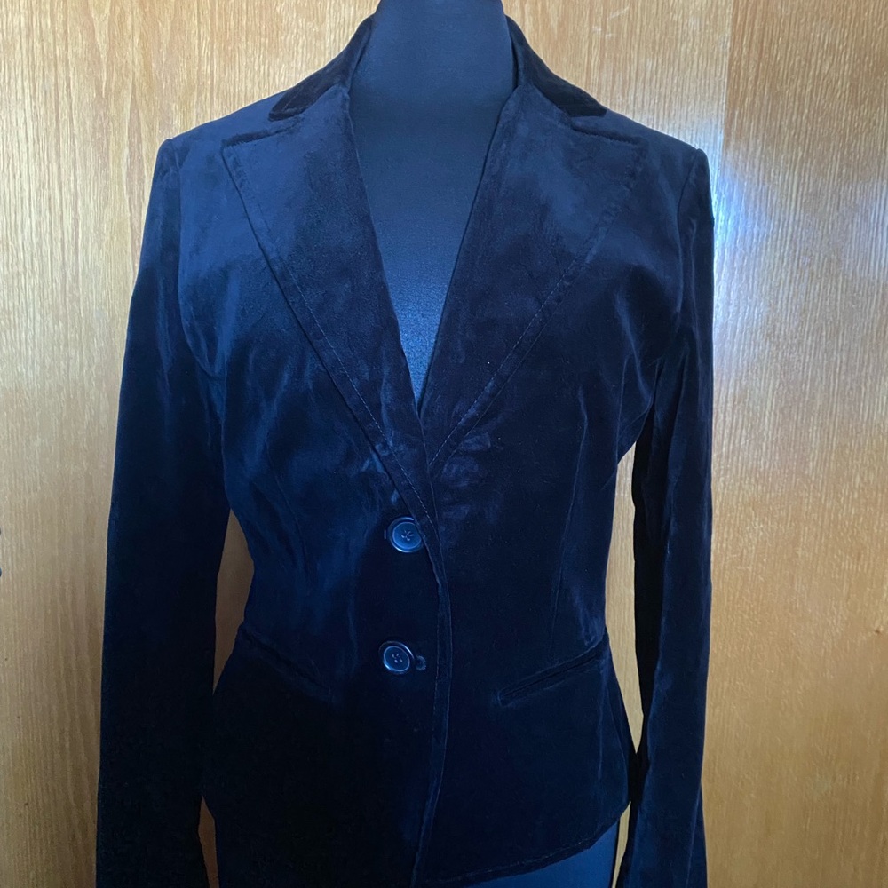 Express Design Studio - black velvet jacket